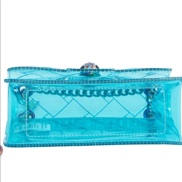 Transparent Blue Iridescent Chain Strap Bag NWT - Picture 7 of 7
